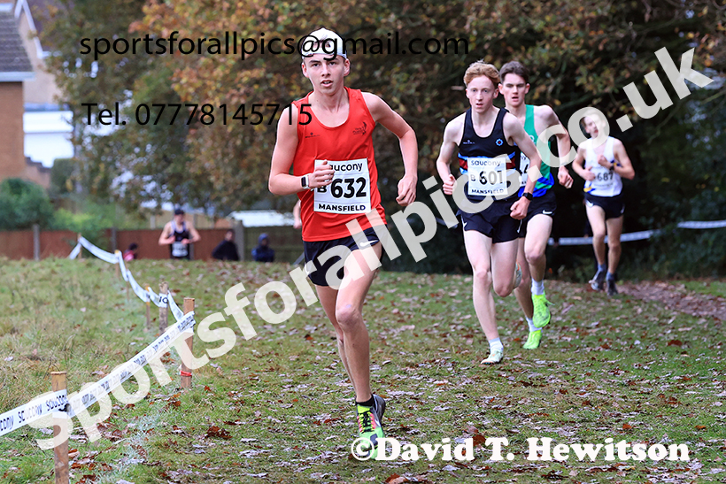 Mens Under-17s 2024 National Cross Country Relays, Berry Hill Park, Mansfield.   Photo: David T. Hewitson/Sports for All Pics